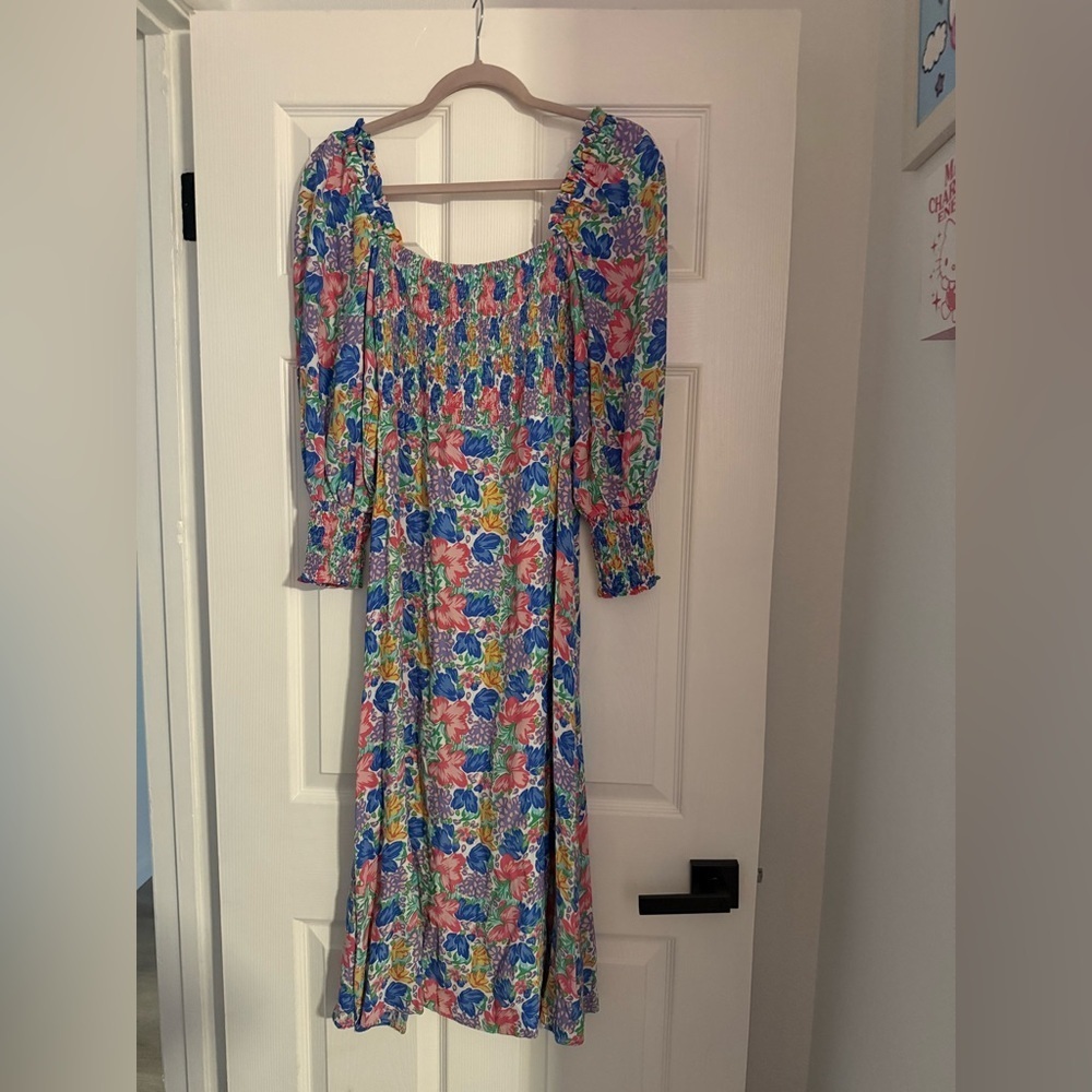 Faithfull the Brand Mathilde Midi Dress in Jemima Floral - Picture 5 of 12